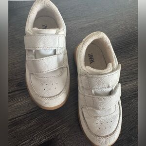 Zara Kids White Velcro Sneakers